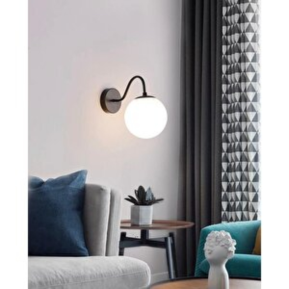 Rsylight Retro Metal Glop Camlı Siyah Rustik Moddekoratif Duvar Aplik Aplikler Fiyatı