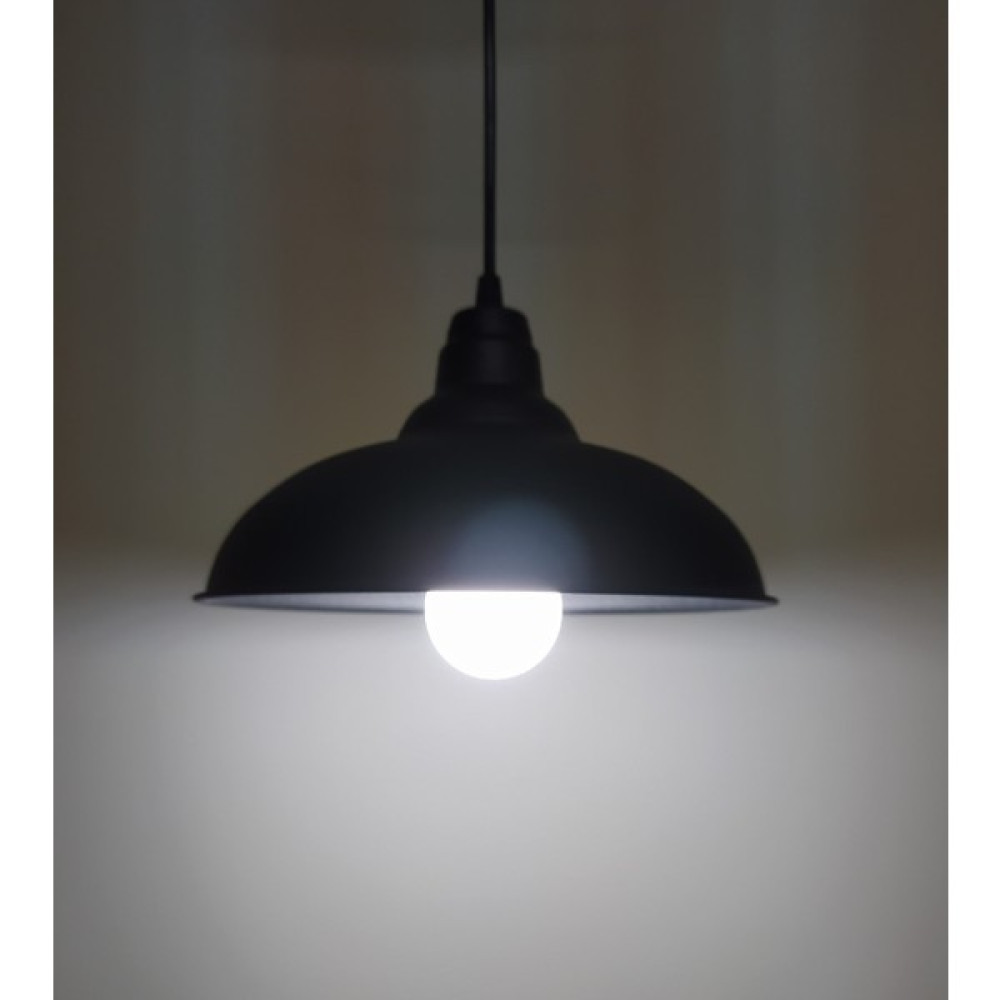 Rsylight Retro Metal Sarkıt Avize Rustik Tekli Sarkıt Siyah Içi Beyaz Avize Fiyatı