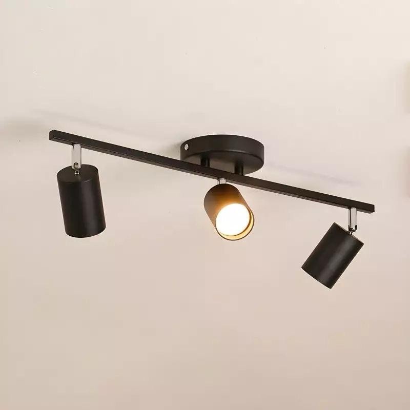 Rsylight Retro Metal Siyah 3 Lü 180 Derece Hareketli LED Spot Avize Günışığı Ampullü - 0 Avize Fiyatı