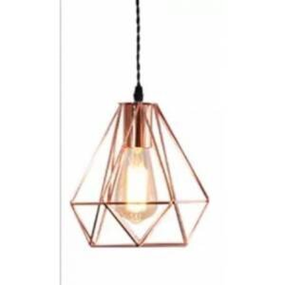 Rsylight Retro Rustik Bakır Avize Tekli Dekoratif Metal Sarkıt Avize Avize Fiyatı