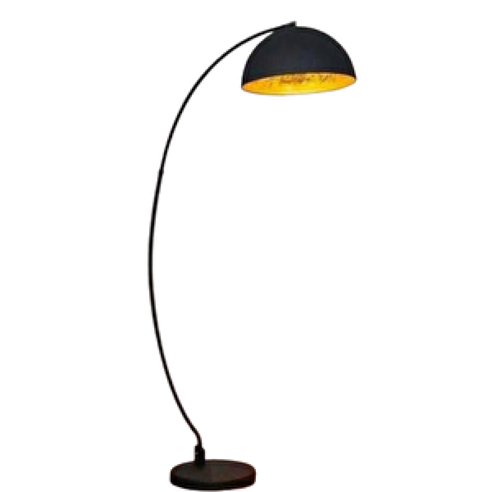 Rsylight Rys Retro Metal C Kol Siyah Dekoratif Köşe Lambası Lambader Başlık Çap:40 Cm Lambader Fiyatı