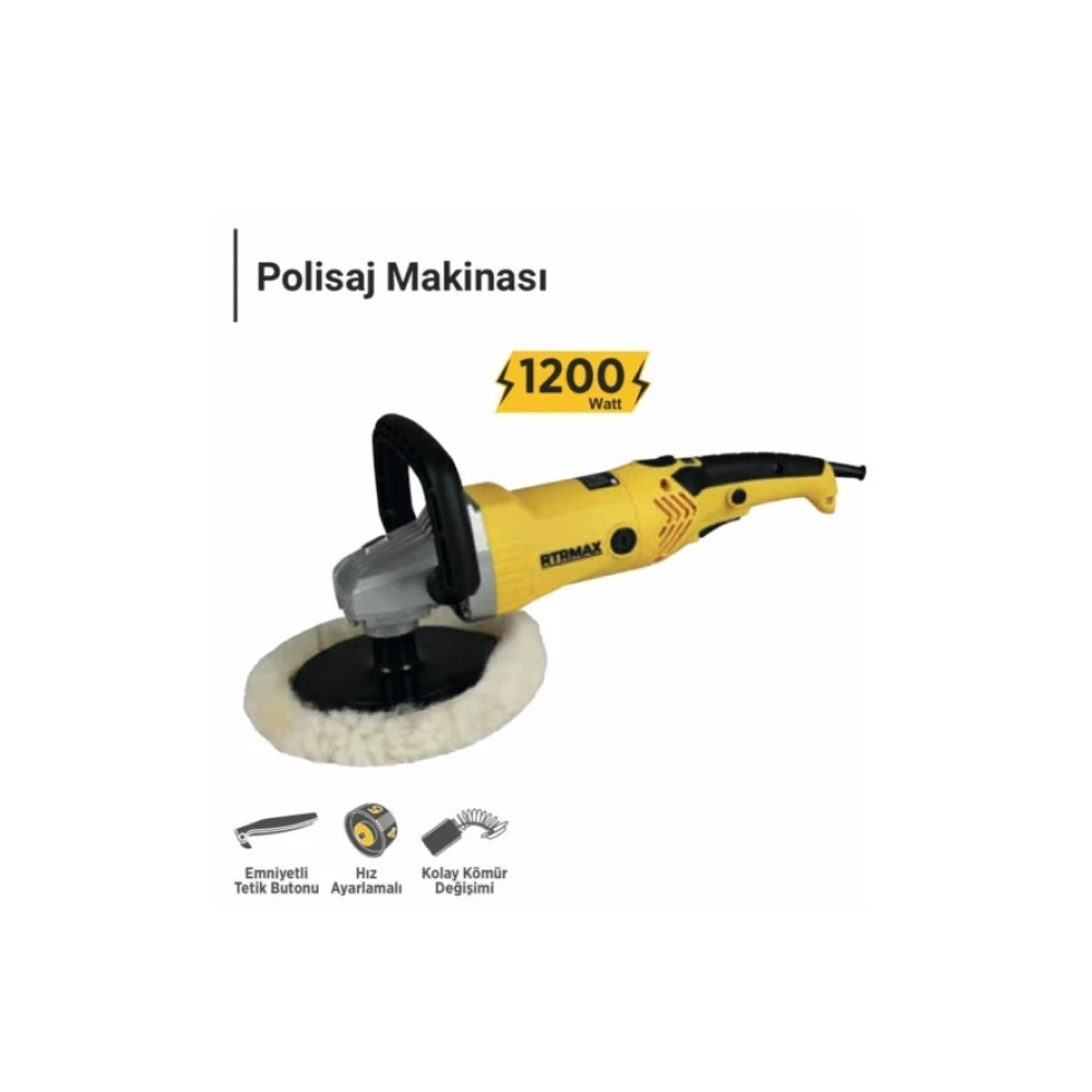 Rtrmax Rtm1490 Polısaj Makınası 180 Mm 1200 W Cila / Polisaj Makinesi Fiyatı