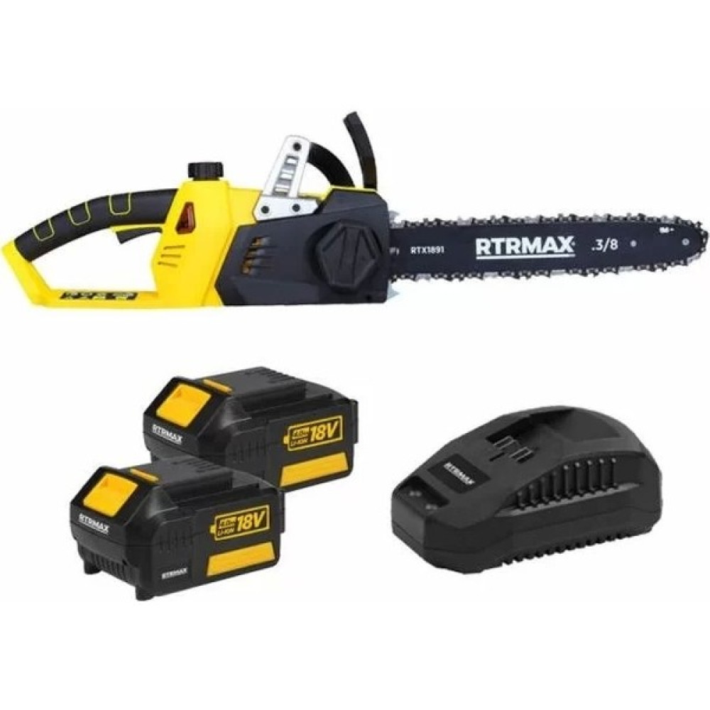 Rtrmax RTX1891 X-Lion 36V Akülü Zincirli Testere + 2 Adet 4AH Akü + Hızlı Şarj Cihazı Ağaç Kesme Makinesi Fiyatı