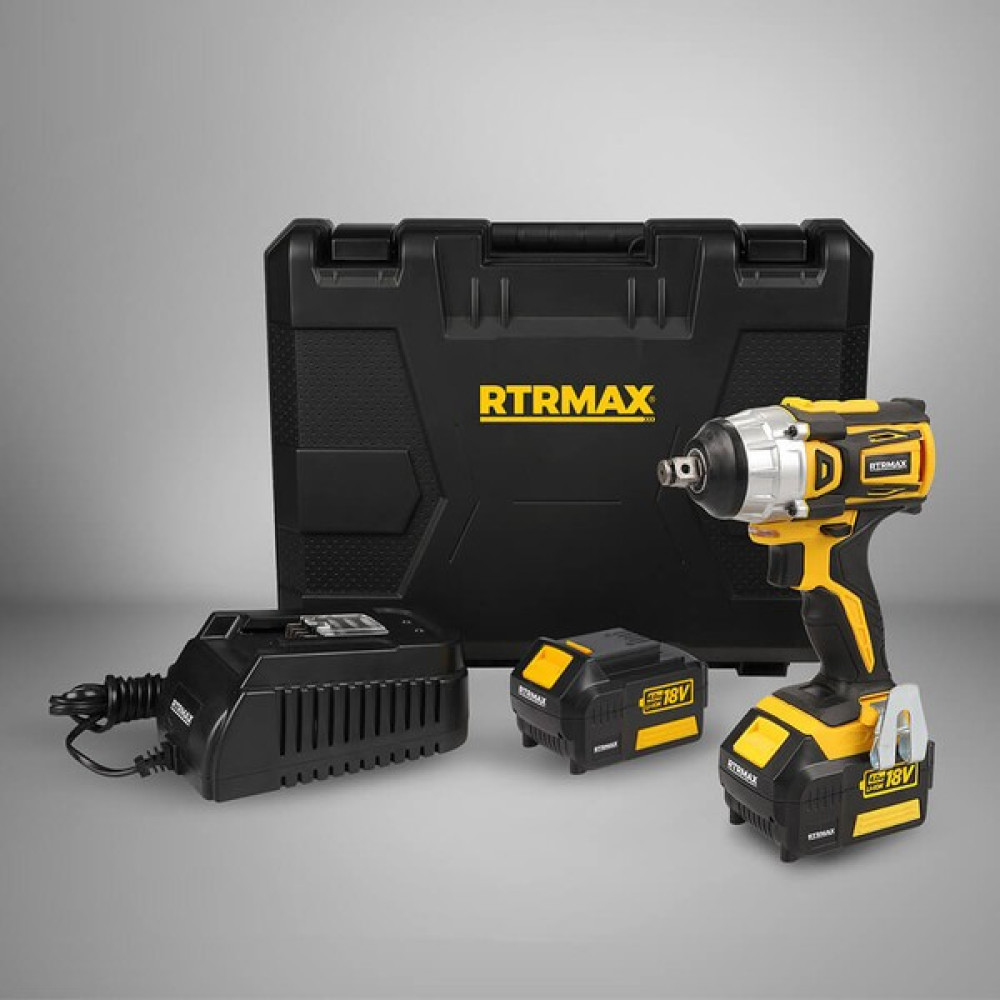 Rtrmax RTX2028 Darbeli Somun Sıkma 18V 4AH Çift Akülü Kömürsüz Somun Sıkma Makinesi Fiyatı