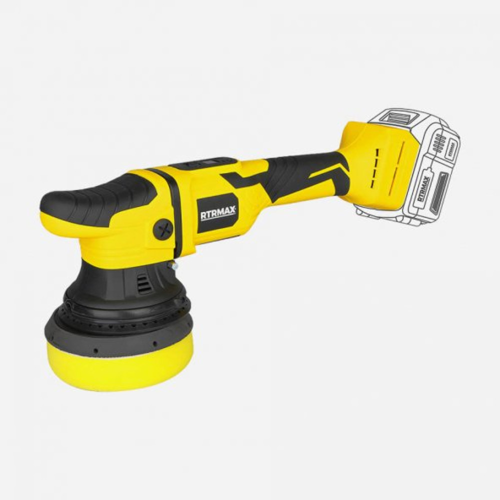 Rtrmax X-Lıon Rtx2059b Orbıtal Polısaj 125Mm 18V Akusuz Cila / Polisaj Makinesi Fiyatı