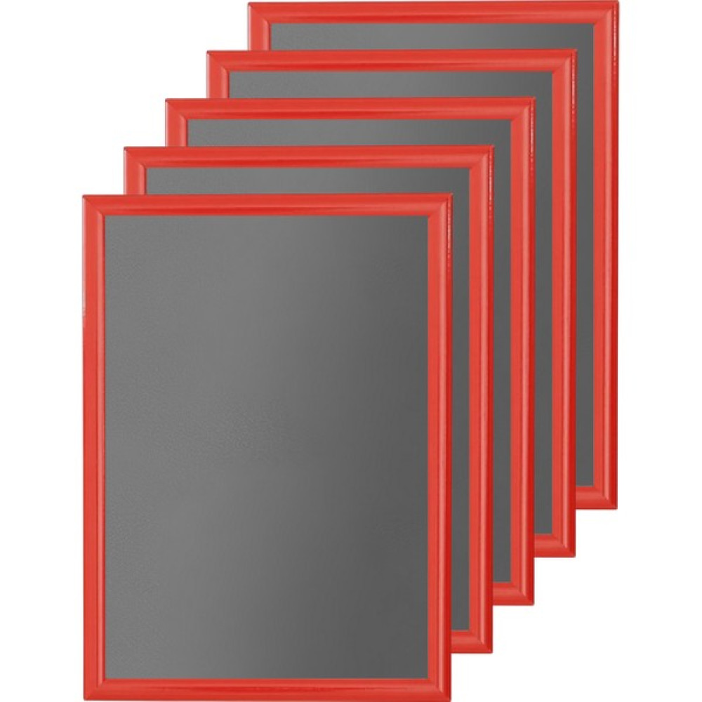 RTS Reklam 25MM Alüminyum Kırmız Çerçeve 5li Paket - Kırmızı - (A4-210x297mm) Resim & Fotoğraf Çerçevesi Fiyatı