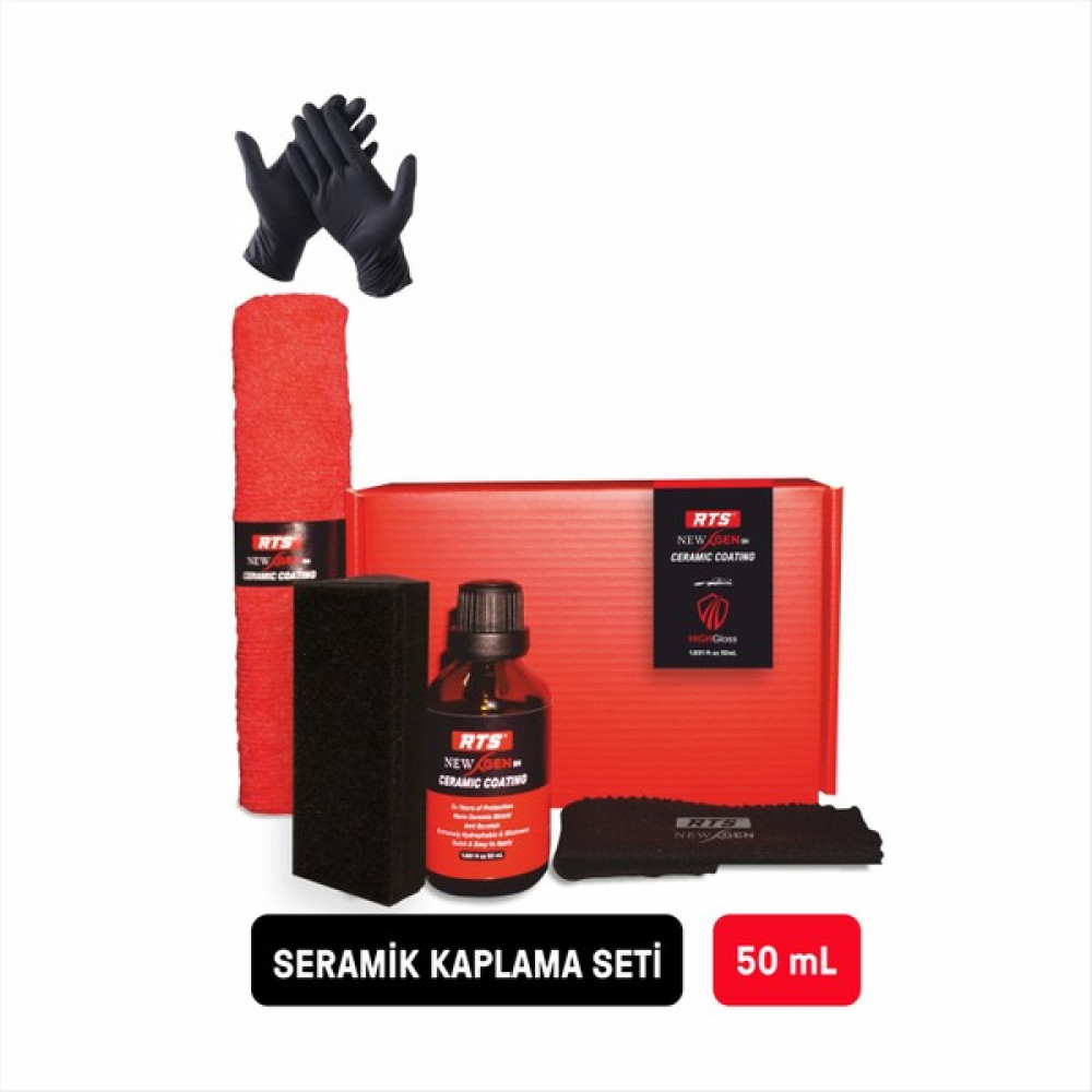 RTS Tech Seramik Kaplama Seti 9h 50 Ml, Premium Parlaklık ve Nano Koruma, Oto Bakım Oto Bakım & Temizlik Ürünleri Fiyatı