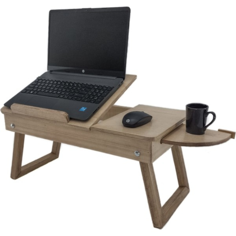 RU-Bİ Laptop Sehpası Çalışma Masası Keyif Sehpası Yemek Sehpası - Y: 21 cm D: 59 cm G: 30 cm - Antik Meşe Çalışma Masası Fiyatı