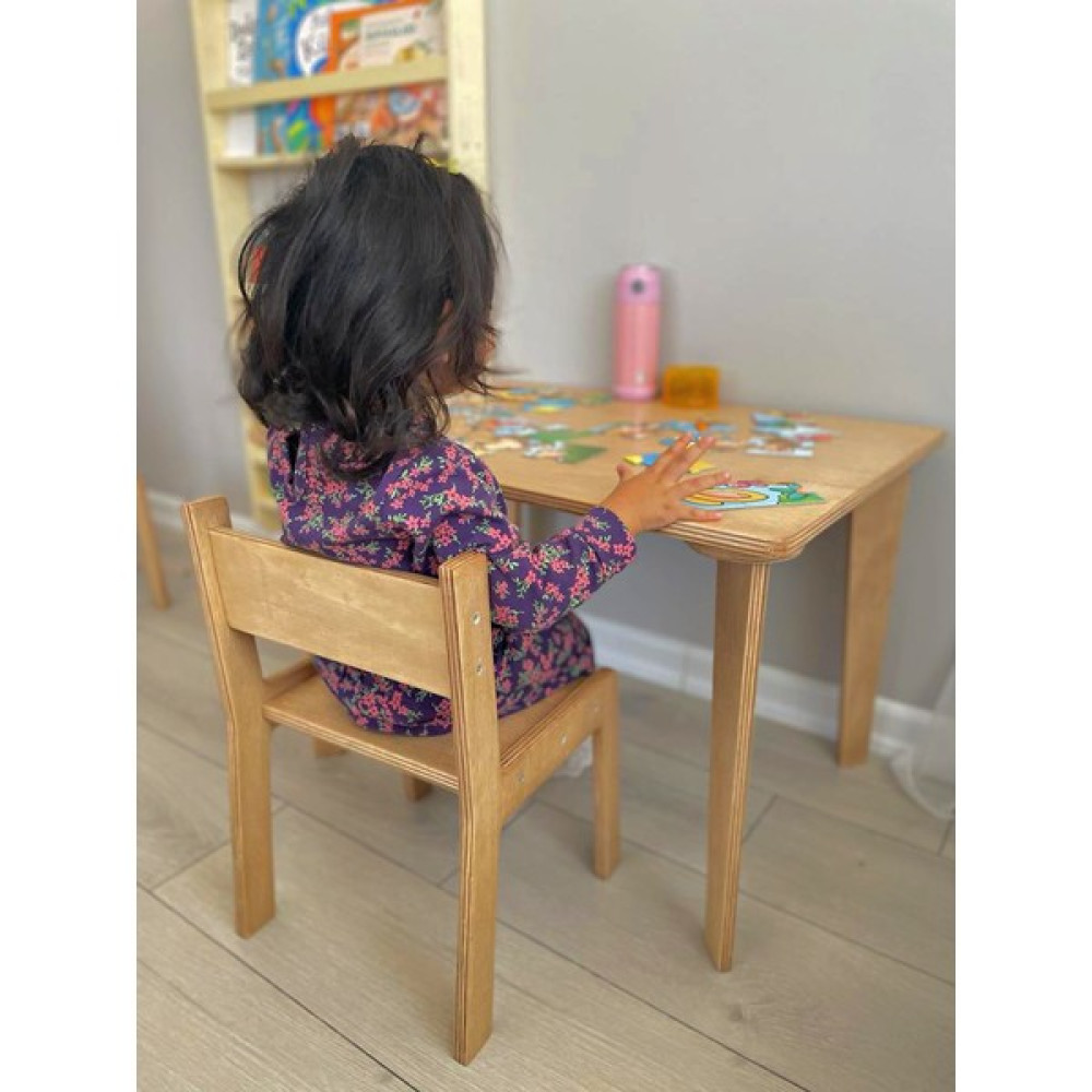 RU-Bİ Montessori Çocuk Masası ve 1 Adet Sandalye Bebek Odası Tekstili Fiyatı