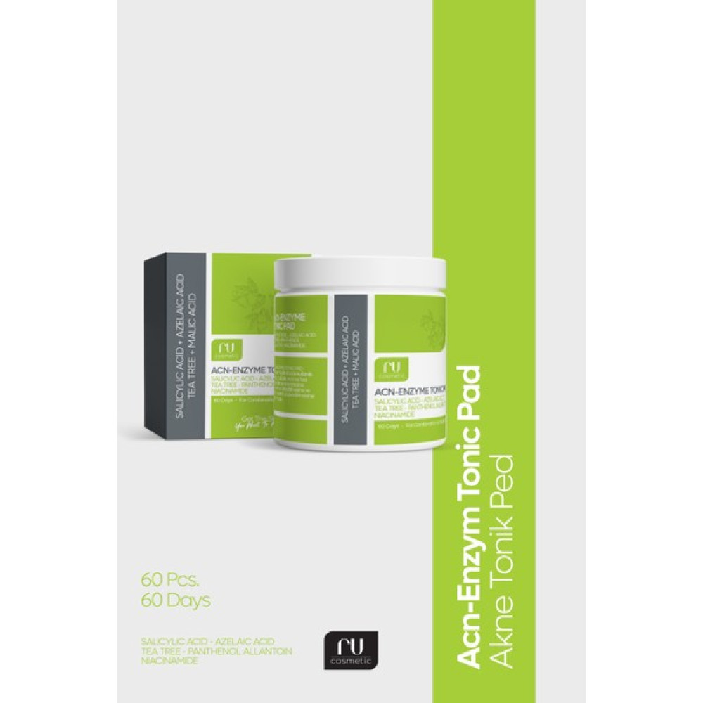 Ru Cosmetic Akne Karşıtı -Dengeleyici Tonik Ped Azelaik,malik,salisilik Asit,çay Ağacı,bromelain (60 Ped-60 Gün) Cilt Temizleme ve Peeling Fiyatı