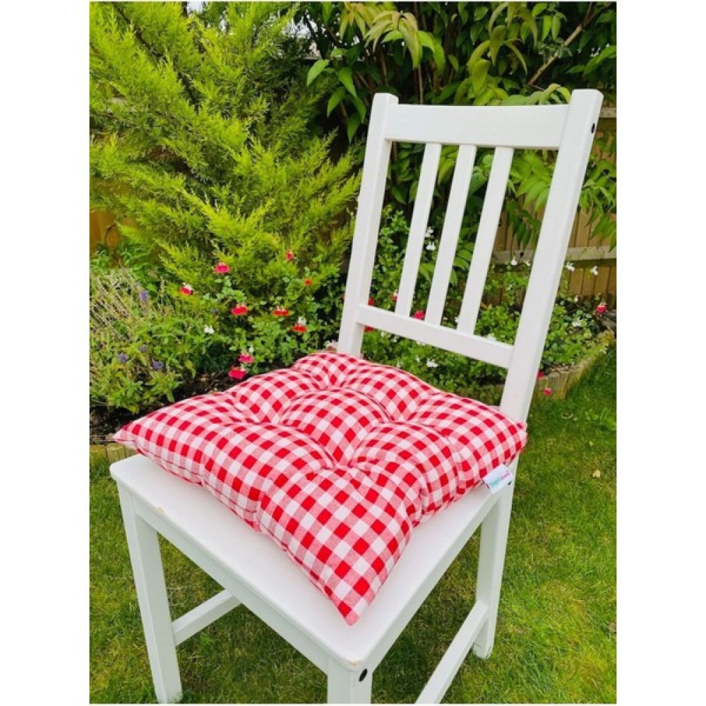 Rual Bahçe Sandalye Minderi Pamuklu Kumaş Pofidik Kare Dekoratif Sandalye Minderi 40 x 40 cm 1 Adet - Standart - Siyah Salon & Oturma Odası Tekstili Fiyatı