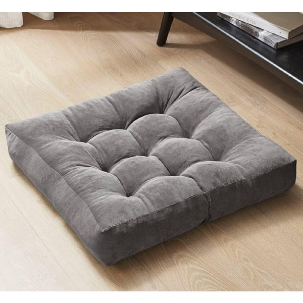 Rual Dekoratif Rual Yer Oturma & Paleti Minderi 55 x 55 x 10 cm Yoga Minderi Bahçe Balkon Minderi - Gri Puf Fiyatı