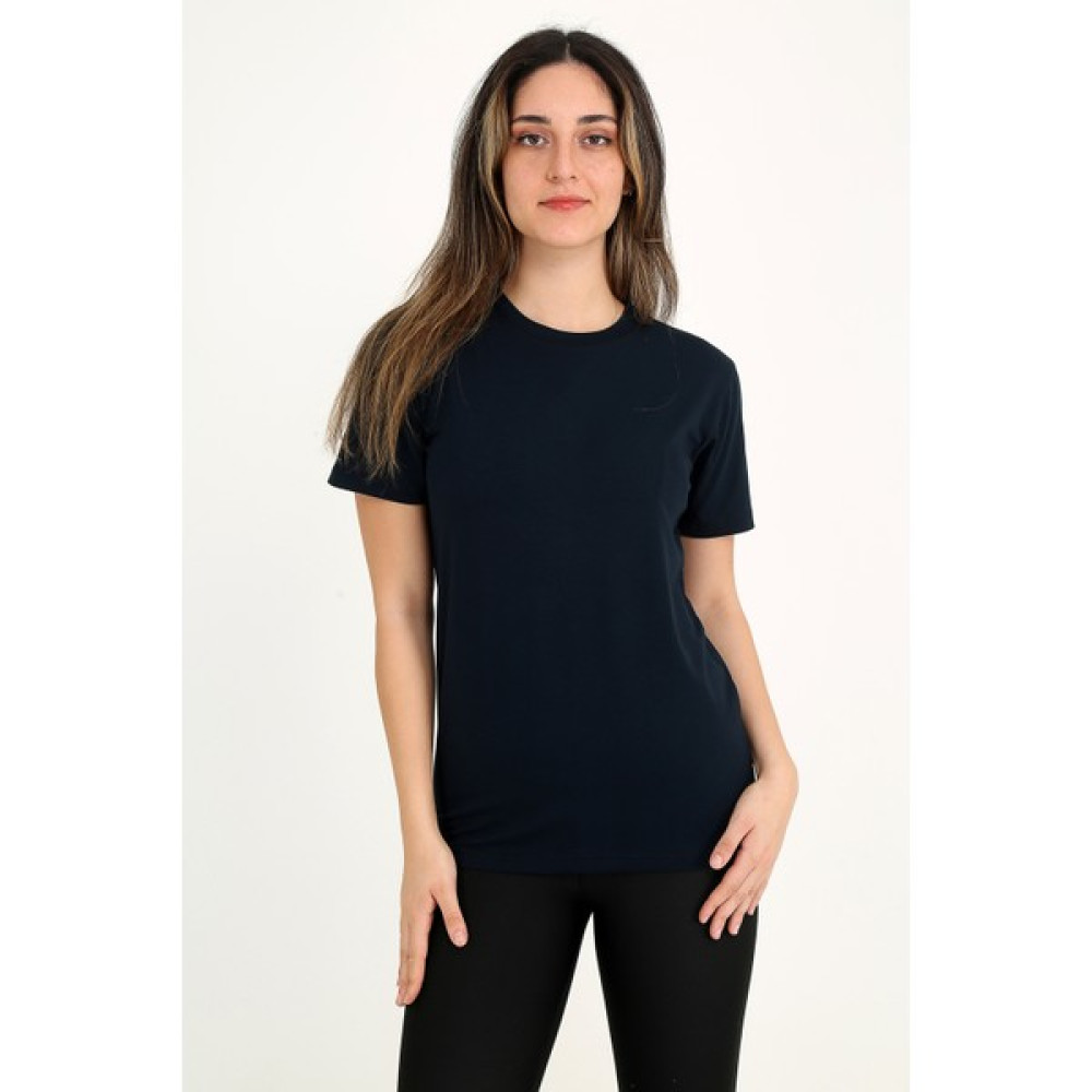 Rubadi Kadın Lacivert T-Shirt. Regular Fit (Normal) Kalıp, Basic Model Bayan T-shirt Fiyatı