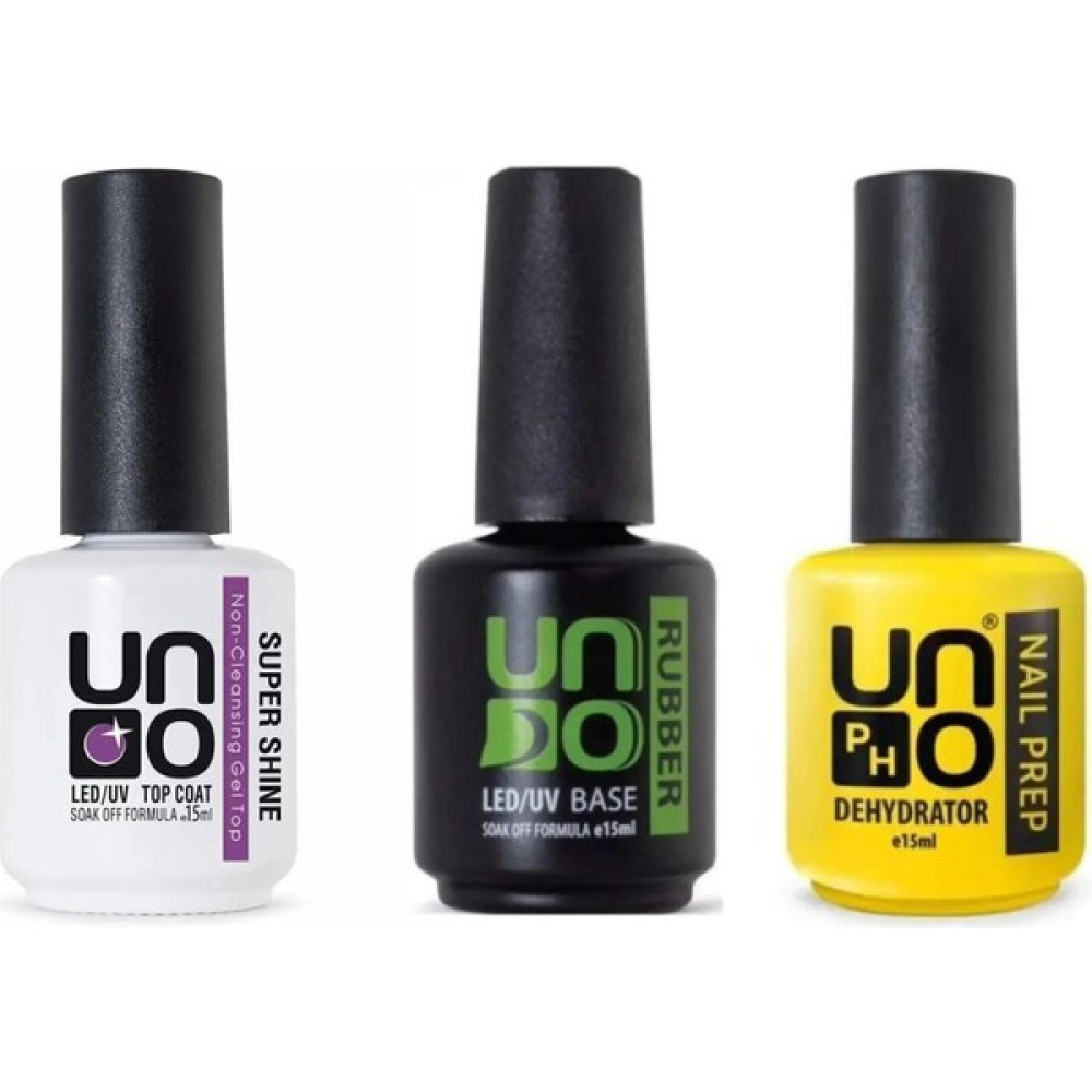Rubber Fontenay Kalıcı Oje Seti Uno Nailprep Dehydrator 15 ml+Rubber Base Gel 15ml+Supershine Top Coat 15ml Oto Boyaları Fiyatı