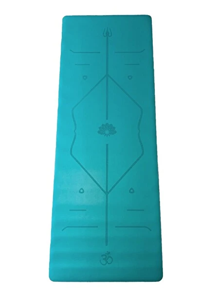 Rubber Yoga Mat Laser Line 5 Mm. Mavi Kondisyon Aletleri Fiyatı
