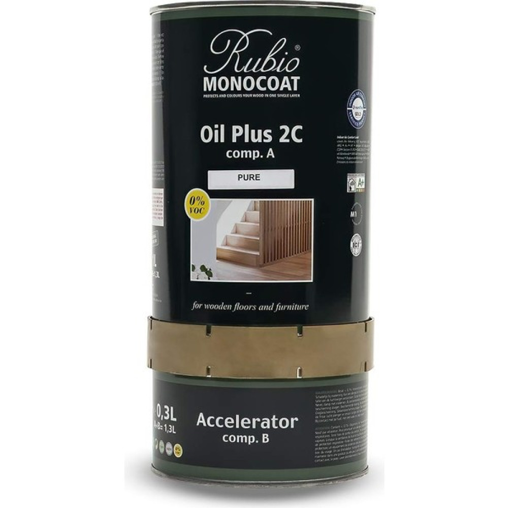 Rubio Rmc Oil Plus 2c Pure – Şeffaf (A+B) 1,3lt - 1 Adet - Ahşap İç Cephe Duvar Boyası Fiyatı