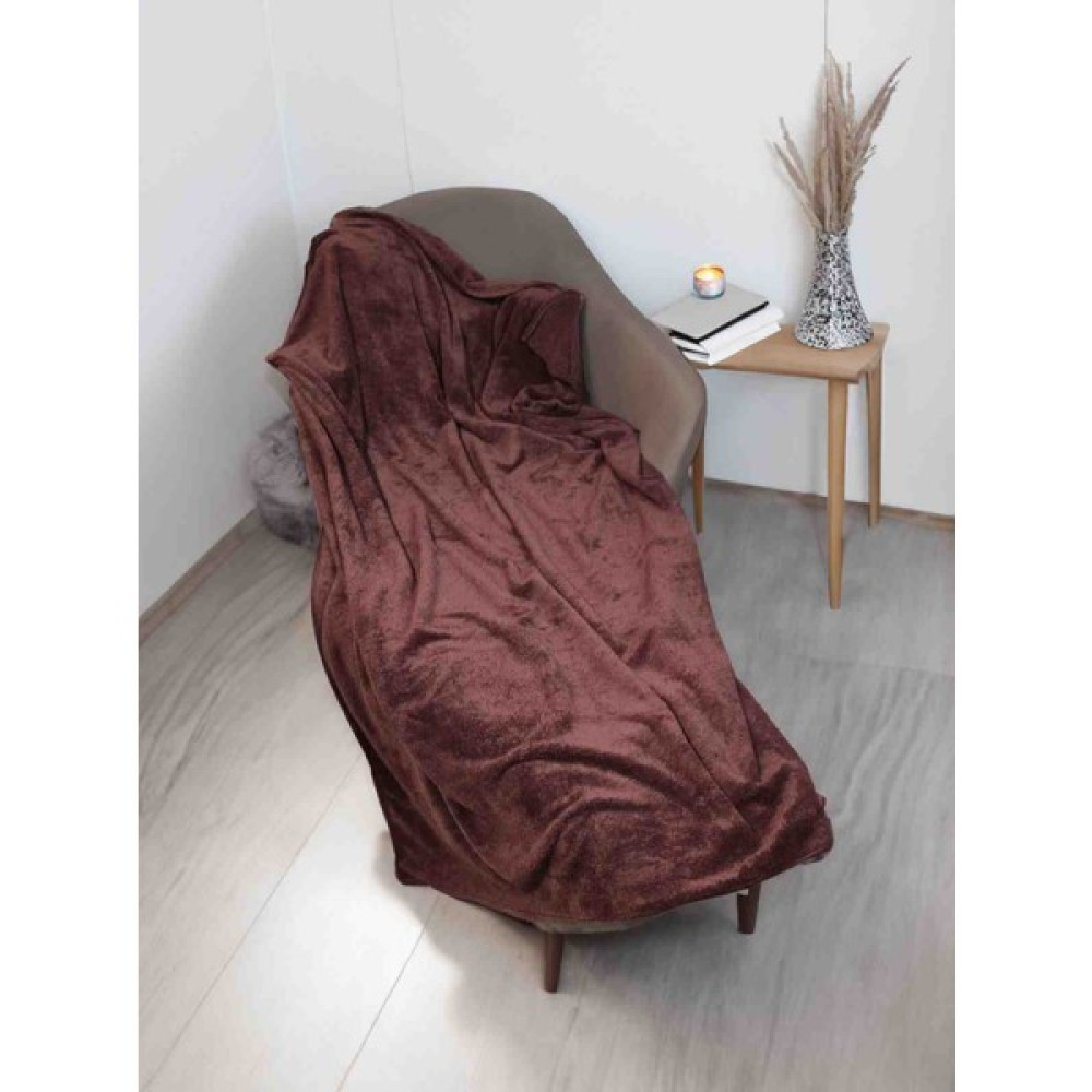 Rubizenn Polar Battaniye Yumuşak Dokulu Mürdüm 120X170 cm Overlok Dikişli - 150 x 180 cm Battaniye Fiyatı