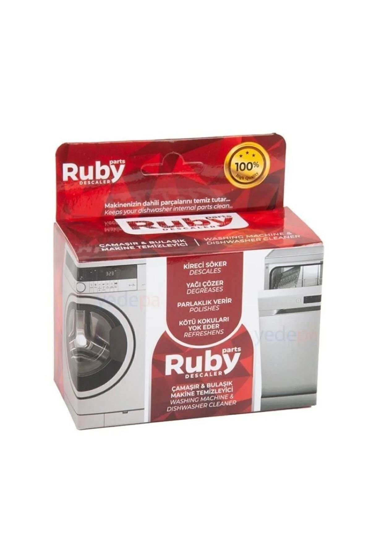 Ruby Çamaşır ve Bulaşık Makinası Temizleyici 5 Paket" Bulaşık Yıkama Fiyatı