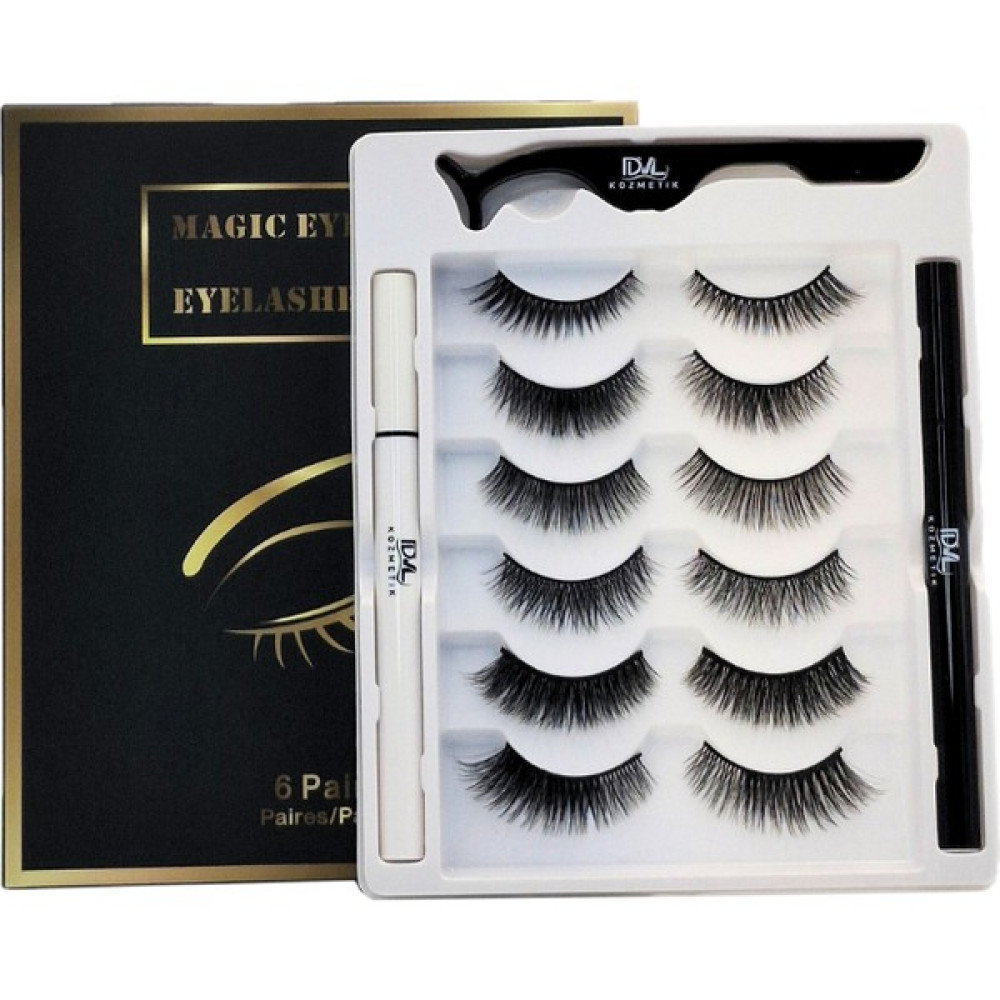 Rubyface 6lı Takma Kirpik Seti -6 Farklı Model Kalem 2 Adet (Siyah-Şeffaf) Yapıştırıcı (Kirpik Aparat Hediye) Oto Boyaları Fiyatı