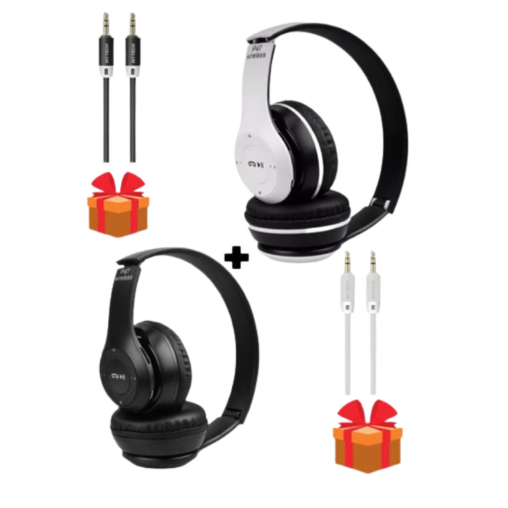 Ruckus Wireless 2 Adet Extra Bass Wireless Bluetooth Kulaklık 5.1 Edr Siyah+beyaz 2 Adet Kulak Üstü Kulaklık Fiyatı