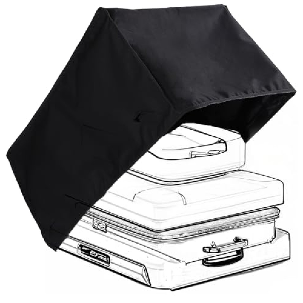 Ruclles 15"x15" Auto Heat Press Machine 2 Dust Cover - Heavy-Duty Black Oxford Fabric, Moisture-Resistant & Dustproof Protective Cover, 20"x16"x12" Size