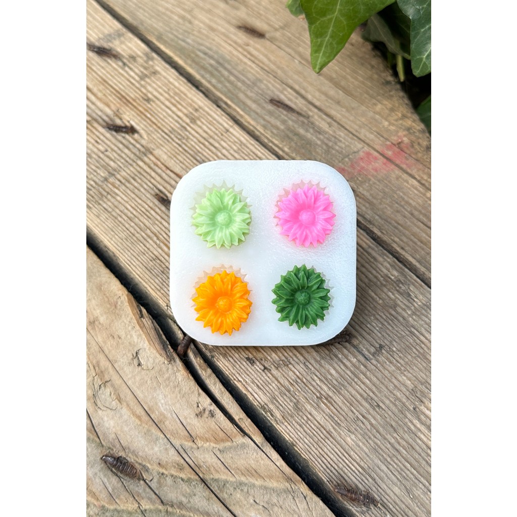 Rufus Concept Gerbera Çiçeği 4'lü Silikon Mum Kalıbı - Beyaz Diğer Fiyatı