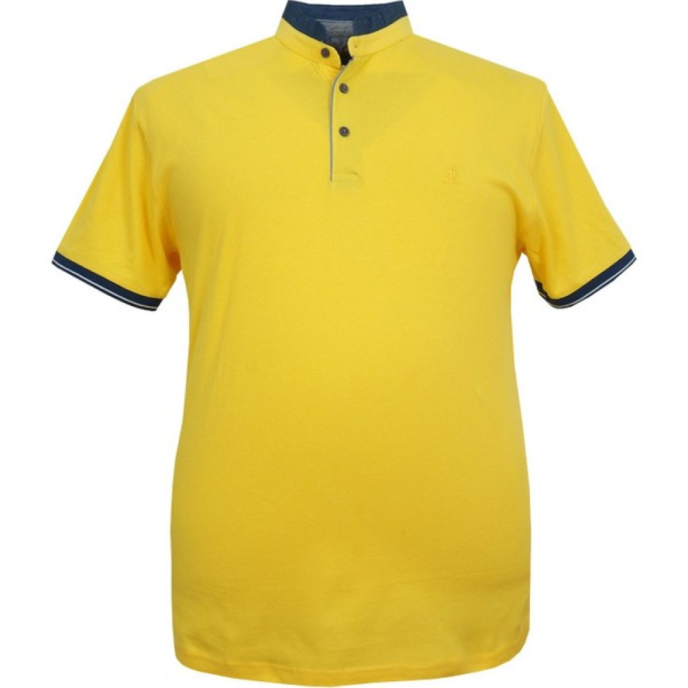 Rugatchi Erkek Büyük Beden Battal Boy Likralı Hakim Yaka Tişört Erkek T-shirt Fiyatı
