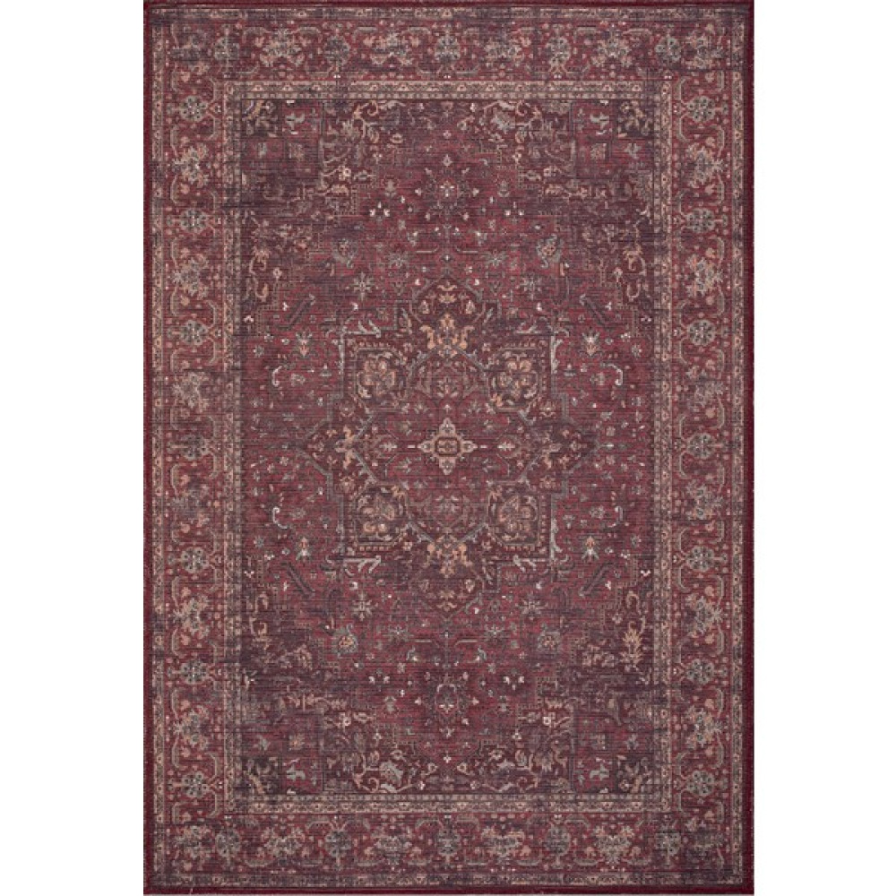 Rugium Konfor Halı Rugium Pera Klasik Yıkanabilir Halı Pamuk Taban Dokuma Kilim 2310_11_12 80 x 150 cm - Kırmızı Kilim Fiyatı