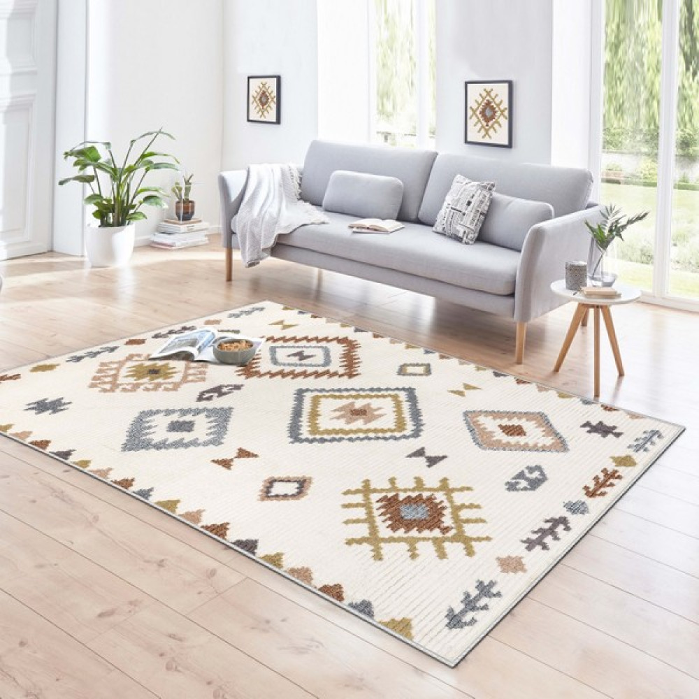 Ruglod Makinede Yıkanabilir Kaymaz Taban Leke Tutmaz Salon Halısı Mutfak Halısı ve Yolluk - Renkli - 60 x 100 cm Salon Halısı Fiyatı