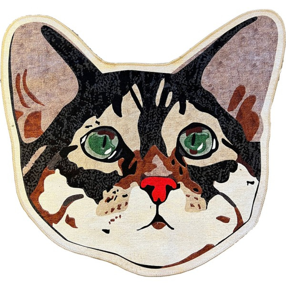 Rugs Modern Mira 893 Sevimli Kedi Desenli Halı - 80 x 80 cm - Renkli Salon Halısı Fiyatı