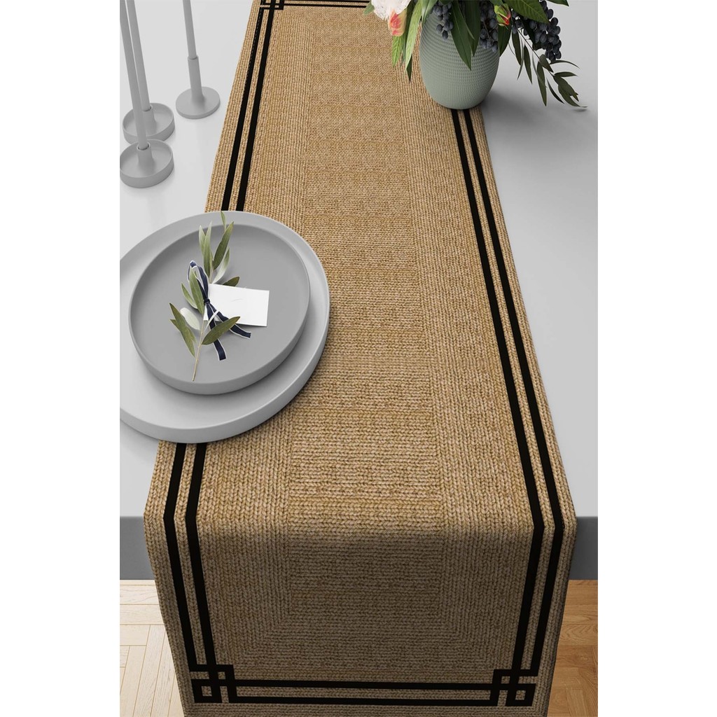 RugViva Elit Tay Tüyü Dokuma Leke Tutmaz Kumaş Masa Örtüsü Runner Hasır 40X140 Cm RNR181 - 40 x 140 cm - Kiremit Diğer Fiyatı