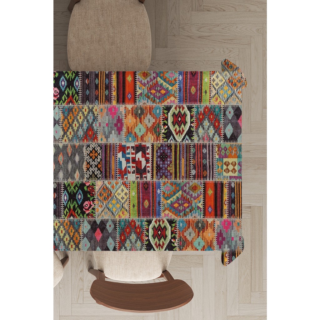 RugViva Leke Tutmayan Dokuma Elit Yıkanır Leke Tutmayan Kumaş Patchwork Kırk Yama Masa Örtüsü MSO152 - Camel - 140 x 100 cm SSD / Solid State Drive Fiyatı