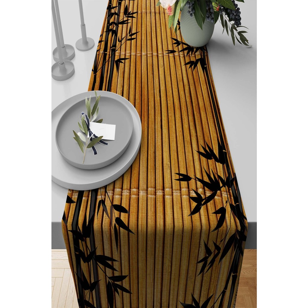RugViva Masa Örtüsü Runner Elit Tay Tüyü Dokuma Leke Tutmaz Kumaş Bambu 40X140 Cm RNR185 - 40 x 140 cm - Açık Krem SSD / Solid State Drive Fiyatı
