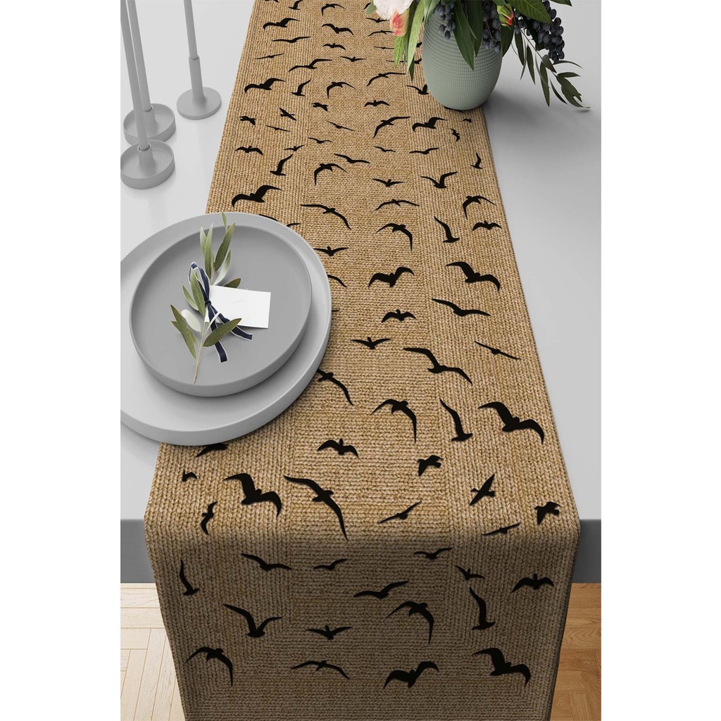RugViva Tay Tüyü Dokuma Elit Leke Tutmaz Kumaş Masa Örtüsü Runner Hasır 40X140 Cm RNR182 - 40 x 140 cm - Patlıcan Moru Diğer Fiyatı