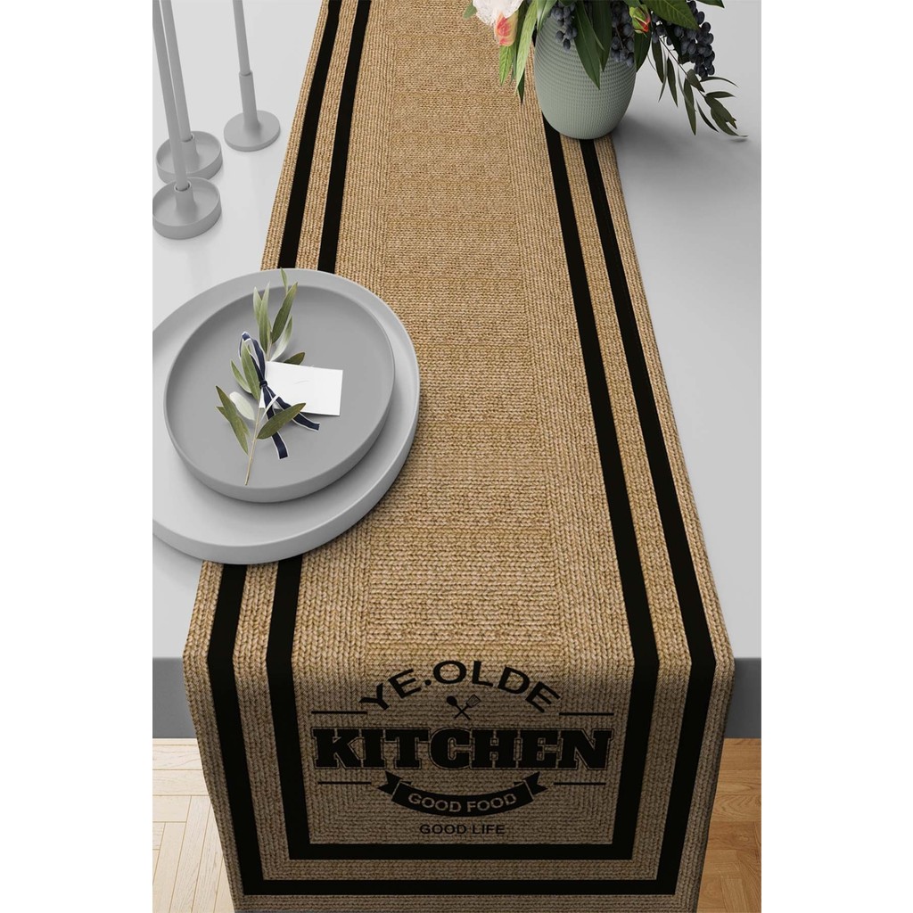RugViva Tay Tüyü Dokuma Leke Tutmaz Elit Kumaş Masa Örtüsü Runner Hasır 40X140 Cm RNR188 - 40 x 140 cm - Camgöbeği Diğer Fiyatı