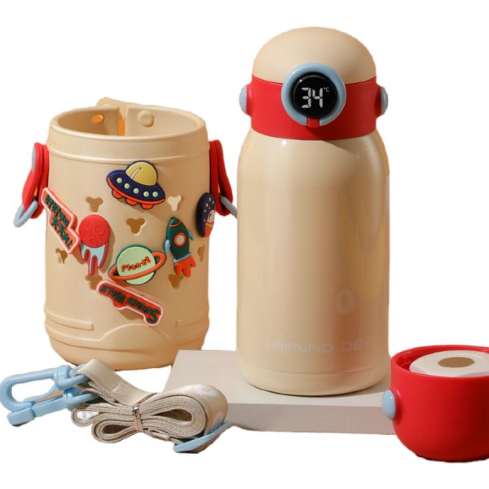 Ruicheng 500 ml. Paslanmaz Çelik Taşınabilir Yalıtımlı Çocuk Suluklar Mataralar (Yurt Dışından) - Beyaz Suluk Fiyatı