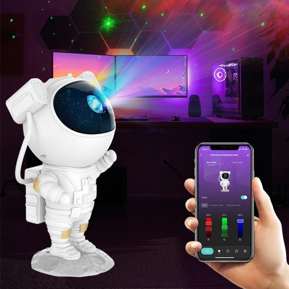 Ruichihu Astronot Bluetooth Yıldız Projektör Işığı Gece Işığı - Beyaz (Yurt Dışından) Gece Lambası Fiyatı