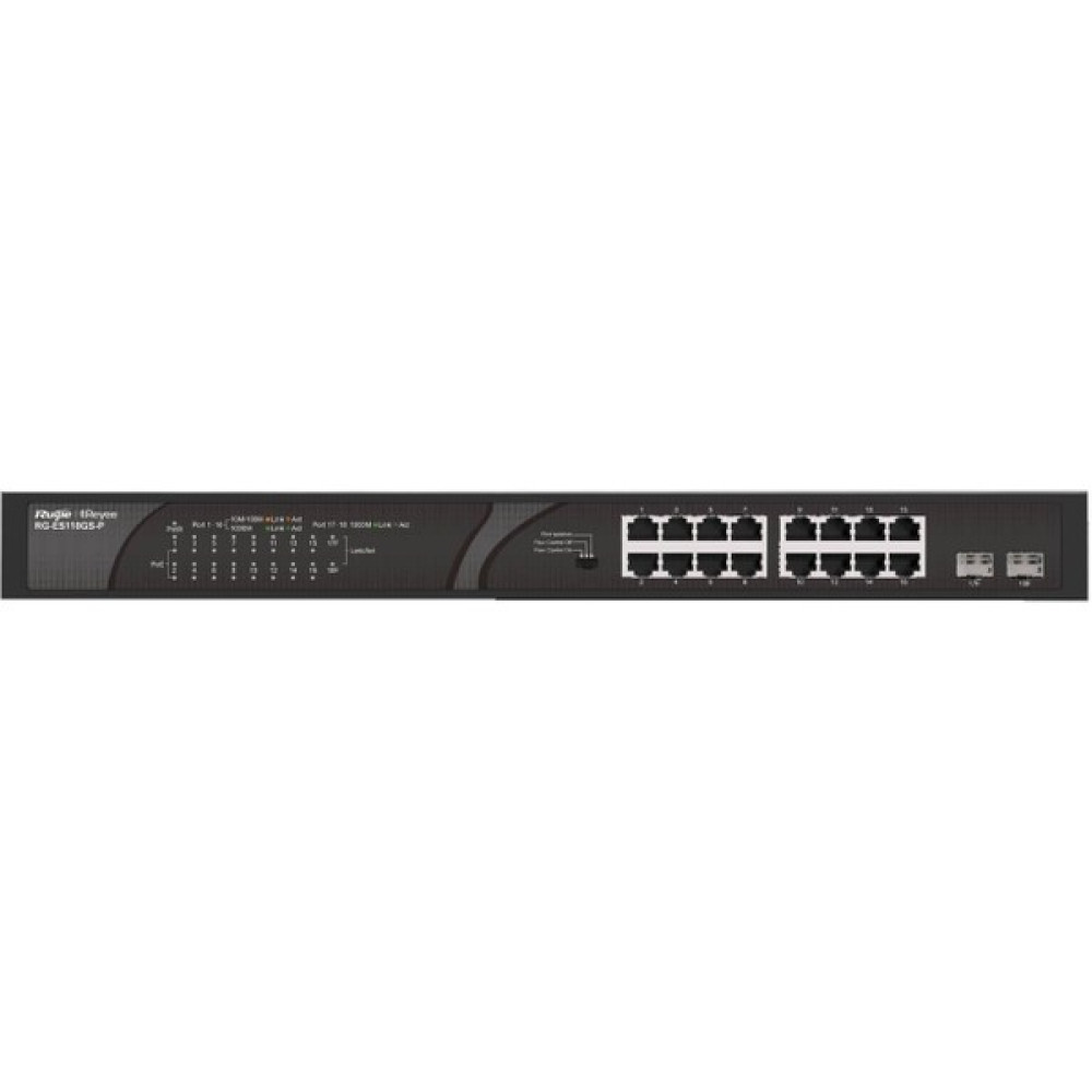 Ruijie Reyee RG-ES118GS-P 16 Port Gigabit 2xsfp Yönetilemez Poe Switch Hub & Switch Fiyatı