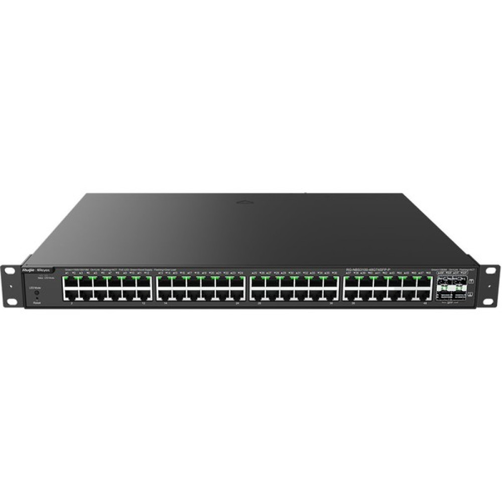 Ruijie Reyee RG-NBS3100-48GT4SFP-P 48 Port 100/1000 4x Sfp Port Rack Mount 370W Poe Switch Hub & Switch Fiyatı