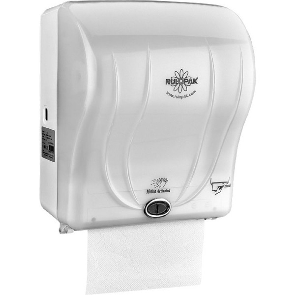 Rulopak Sensörlü Havlu Makinesi 21 Cm Transparan Beyaz Dispenser Fiyatı