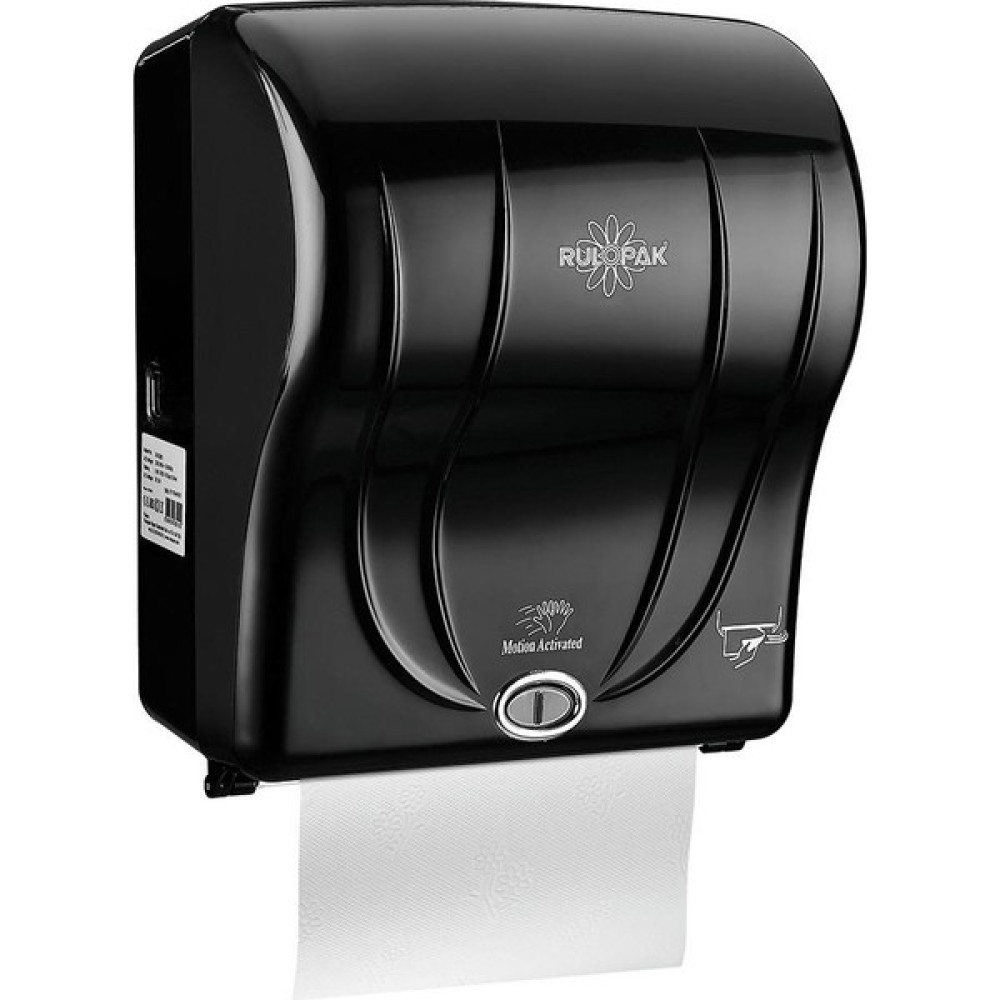 Rulopak Sensörlü Kağıt Havlu Dispenseri 21 Cm Siyah - Beyaz Dispenser Fiyatı