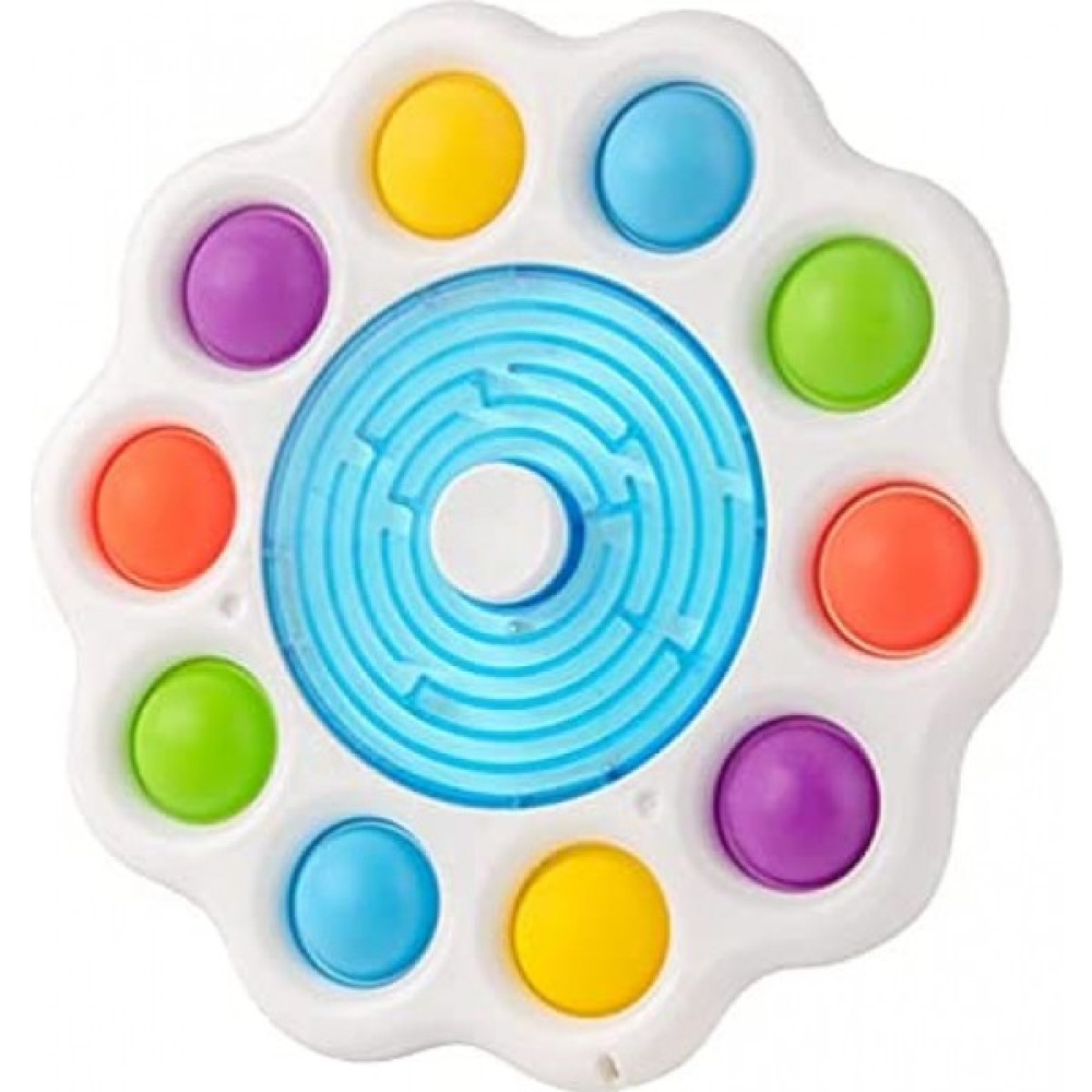 Runjing Renkli Itme Pop Kabarcık Fidget Spinner Bulmaca Labirent Akıllı Labirent Fidget Oyuncaklar Çocuklar ve Yetişkinler Için Anti-Anksiyete Çok ... Eğitici Oyuncak Fiyatı