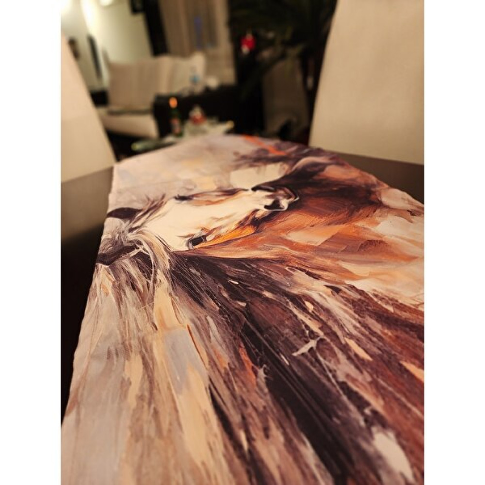 Runner Tasarım Tablolu Runner - Renkli - 40 x 140 cm Masa Örtüsü Fiyatı
