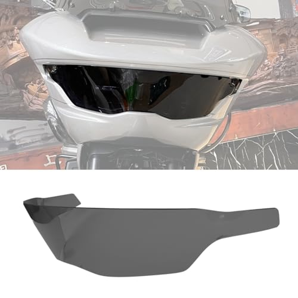RUNNING PANTHER Headlight Lens Cover for Harley, Front Headlamp Protection Cover Waterproof Anti-scratch Lenses Guard for Harley Davidson CVO Road Glide FLTRXSE 2023-2024/ST 2024 Accessories (Gray)