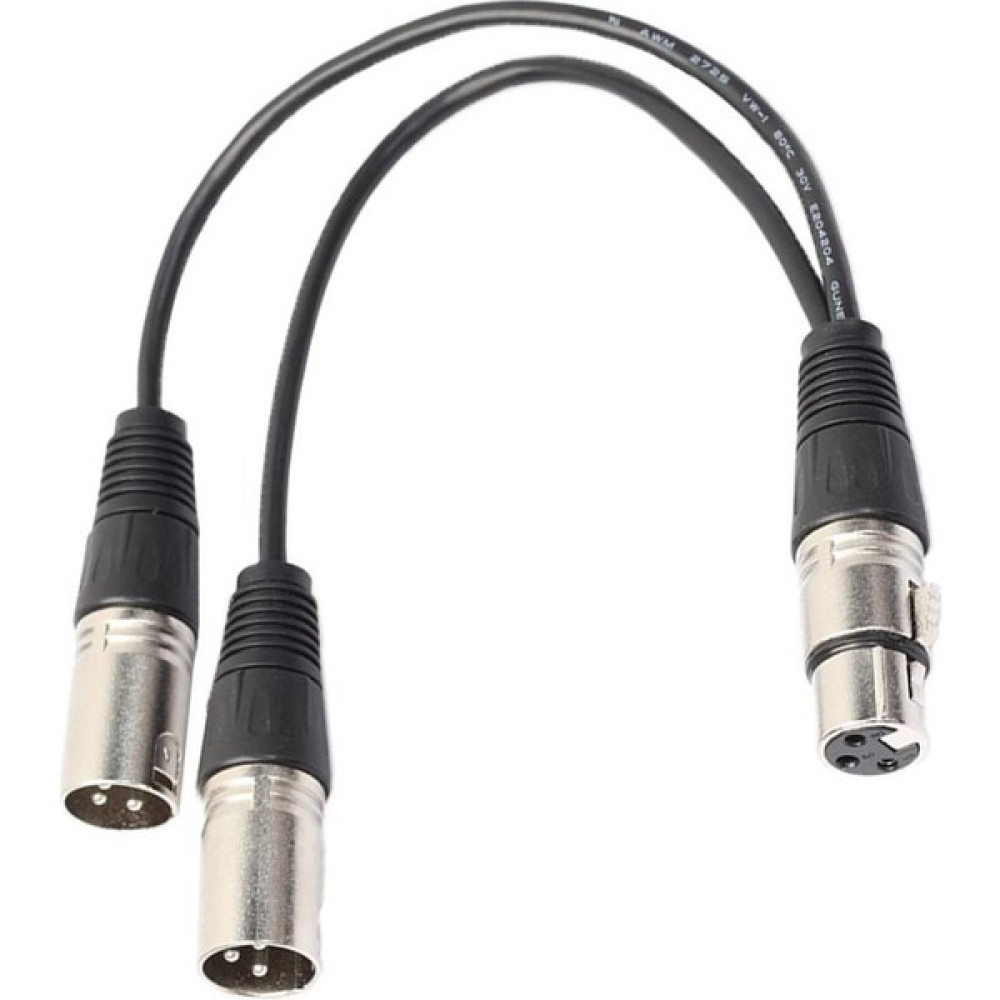 Runto Siyah 3pin Xlr Dişi Fişe Çift Erkek Fiş Mikrofon Kablo Adaptör Aşaması (Yurt Dışından) Stüdyo ve Sahne Ekipmanları Fiyatı