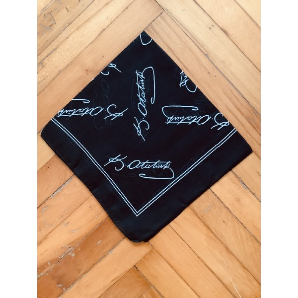 Rupen Kraft %100 Pamuklu Atatürk Imzalı Bandana Renkli Bandana Atatürklü Bandana Bandana (Outdoor) Fiyatı