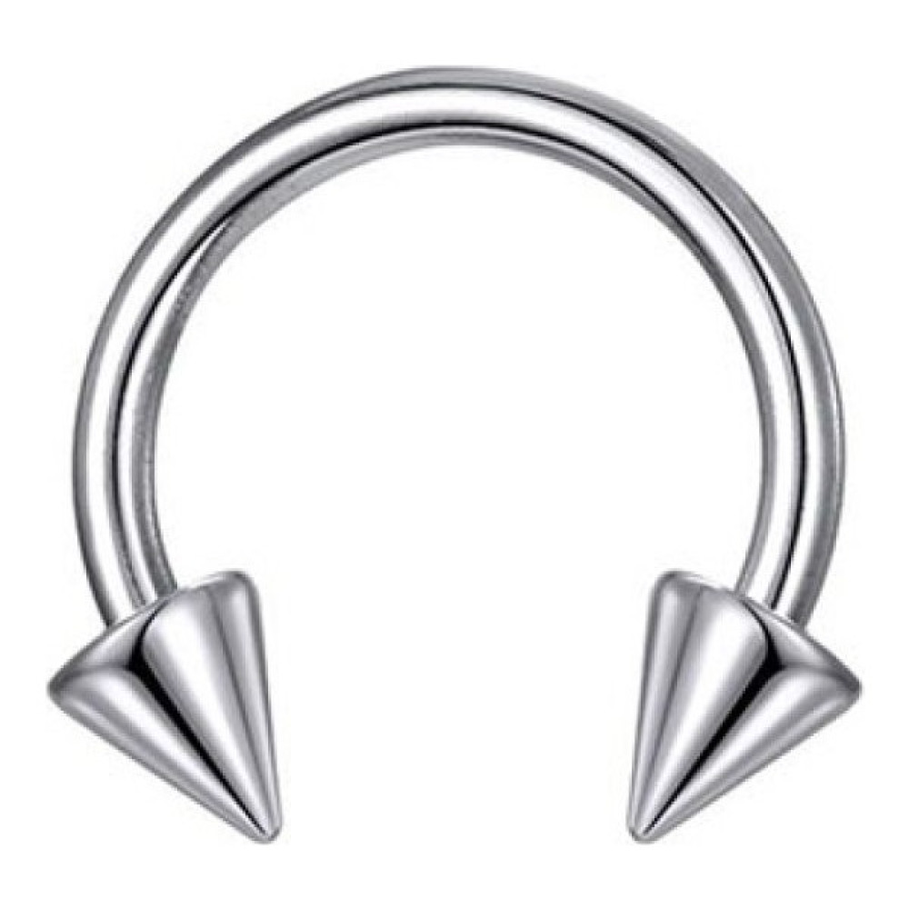 Rupen Kraft 316 Cerrahi Çelik Spike Dudak Kıkırdak Septum Helix Tragus Piercingi - 12 - Gümüş Altın & Gümüş Piercing Fiyatı