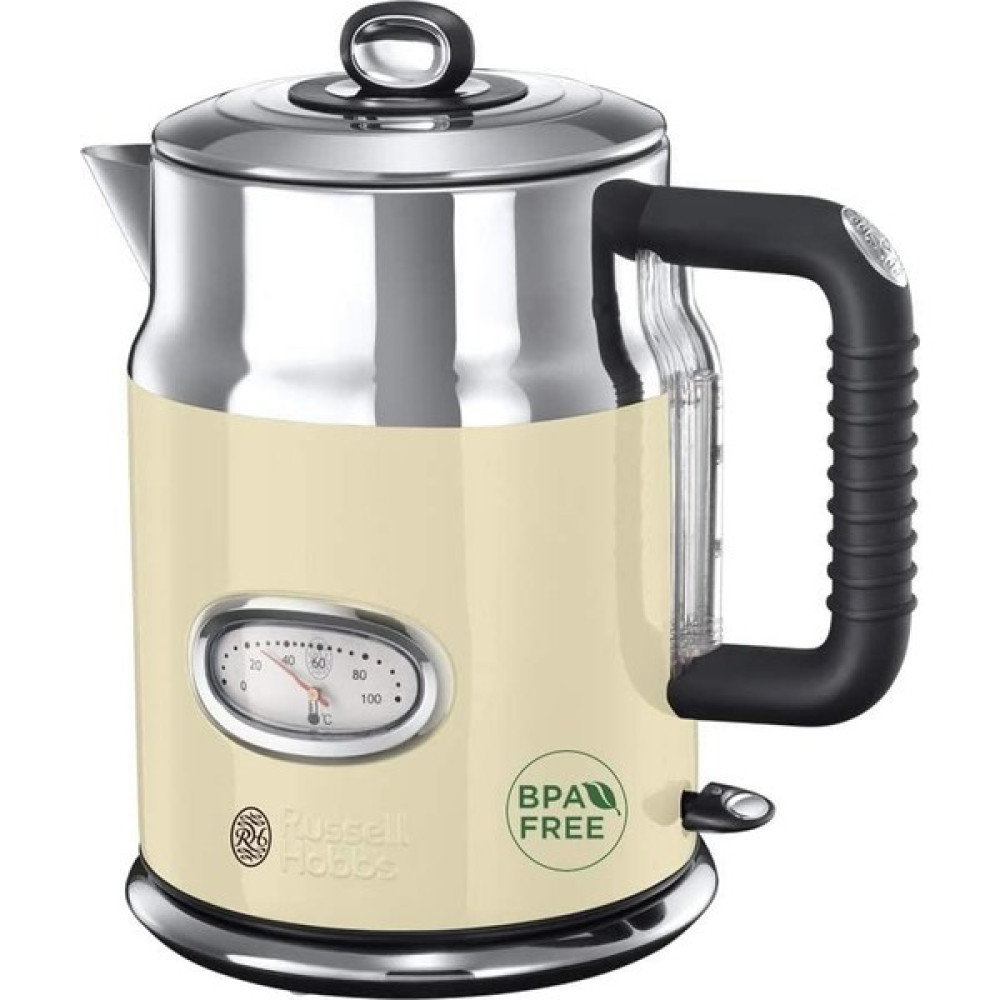 Russell Hobbs Retro Vintage Krem Su Isıtıcı 21672-70 Su Isıtıcıları / Kettle Fiyatı