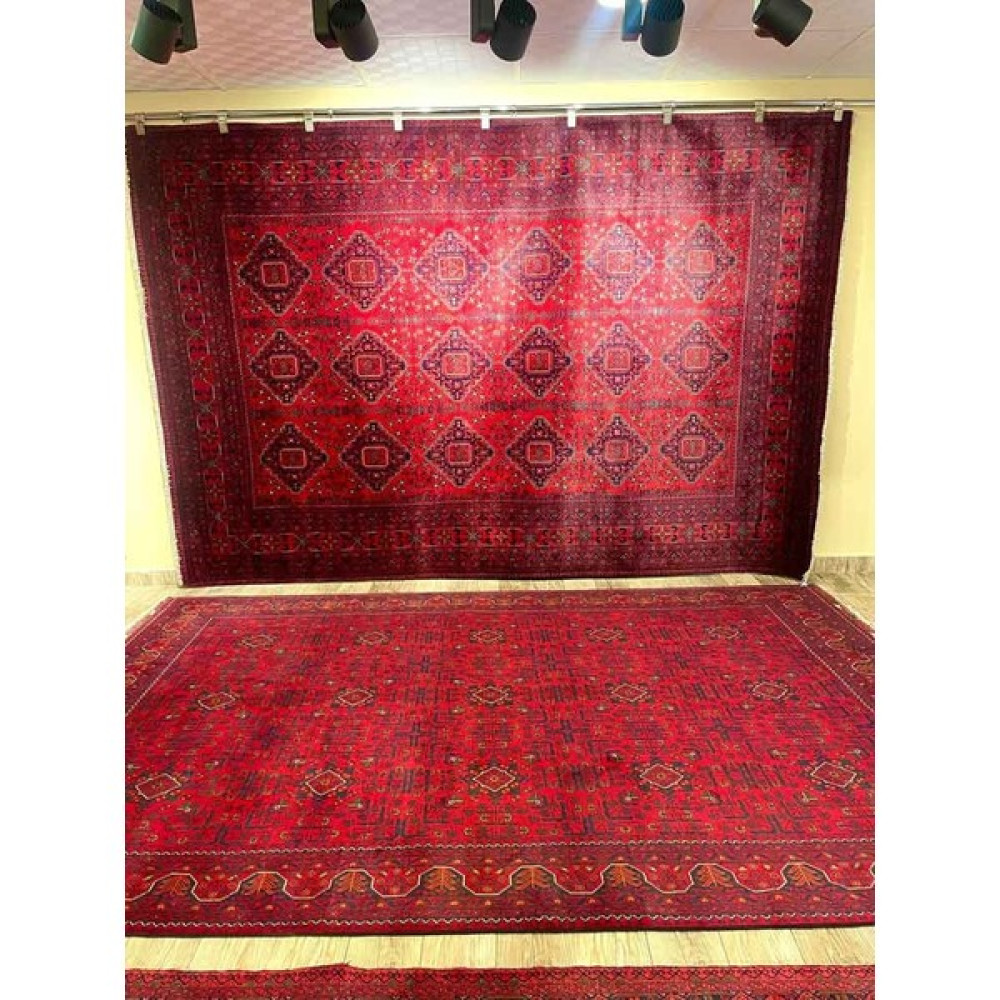 Rustik Ev El Dokuma Afgan Halısı & 200X300 - 200 x 300 cm - Bordo Ev Tekstili Fiyatı