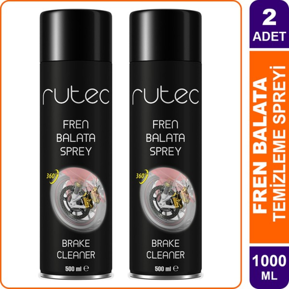 Rutec Fren Balata Temizleme Spreyi 500 ml x 2 Adet - 1 lt Fren Bakım Spreyi Fiyatı